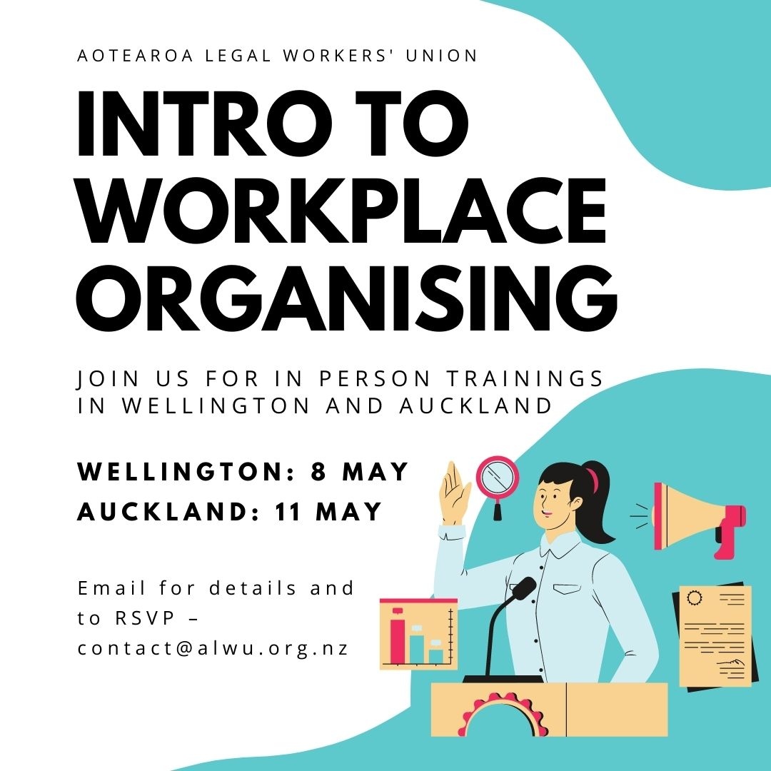 Aotearoa Legal Workers' Union tweet media