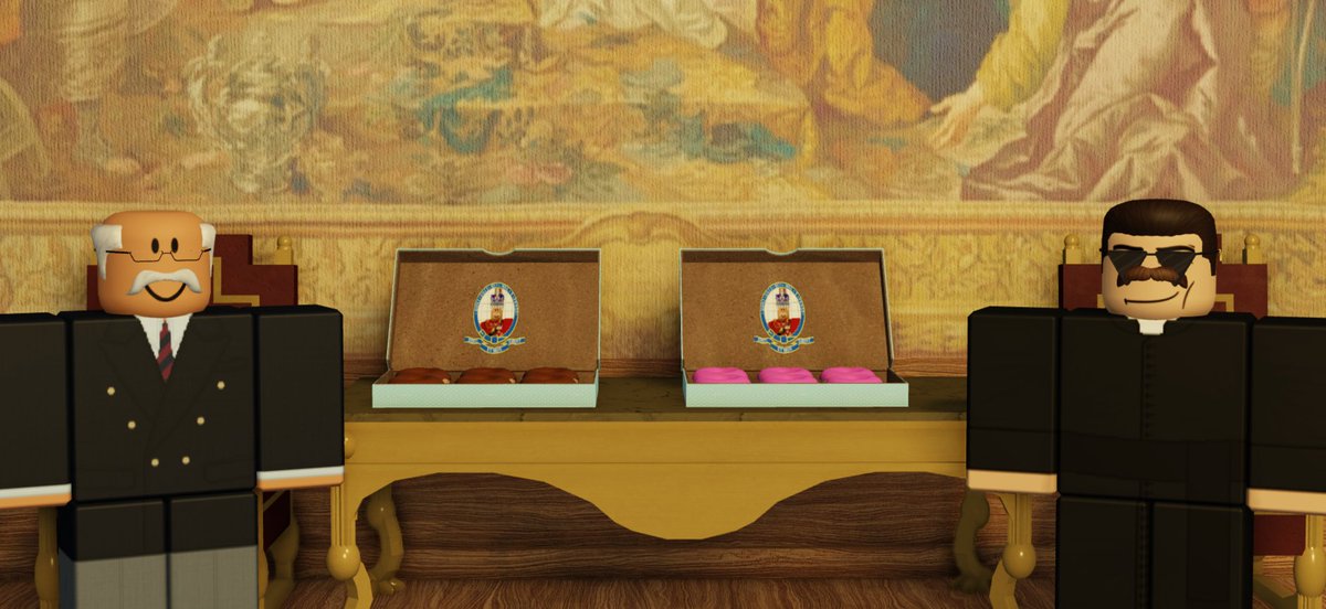 🍩A Royal Treat!

The King received the Chief Executive Officer of Glazed's Donuts <a href="/GlazedRBLX/">GlazedAviation</a> and received the first batch of a special themed doughnut for the Official Birthday Celebrations.