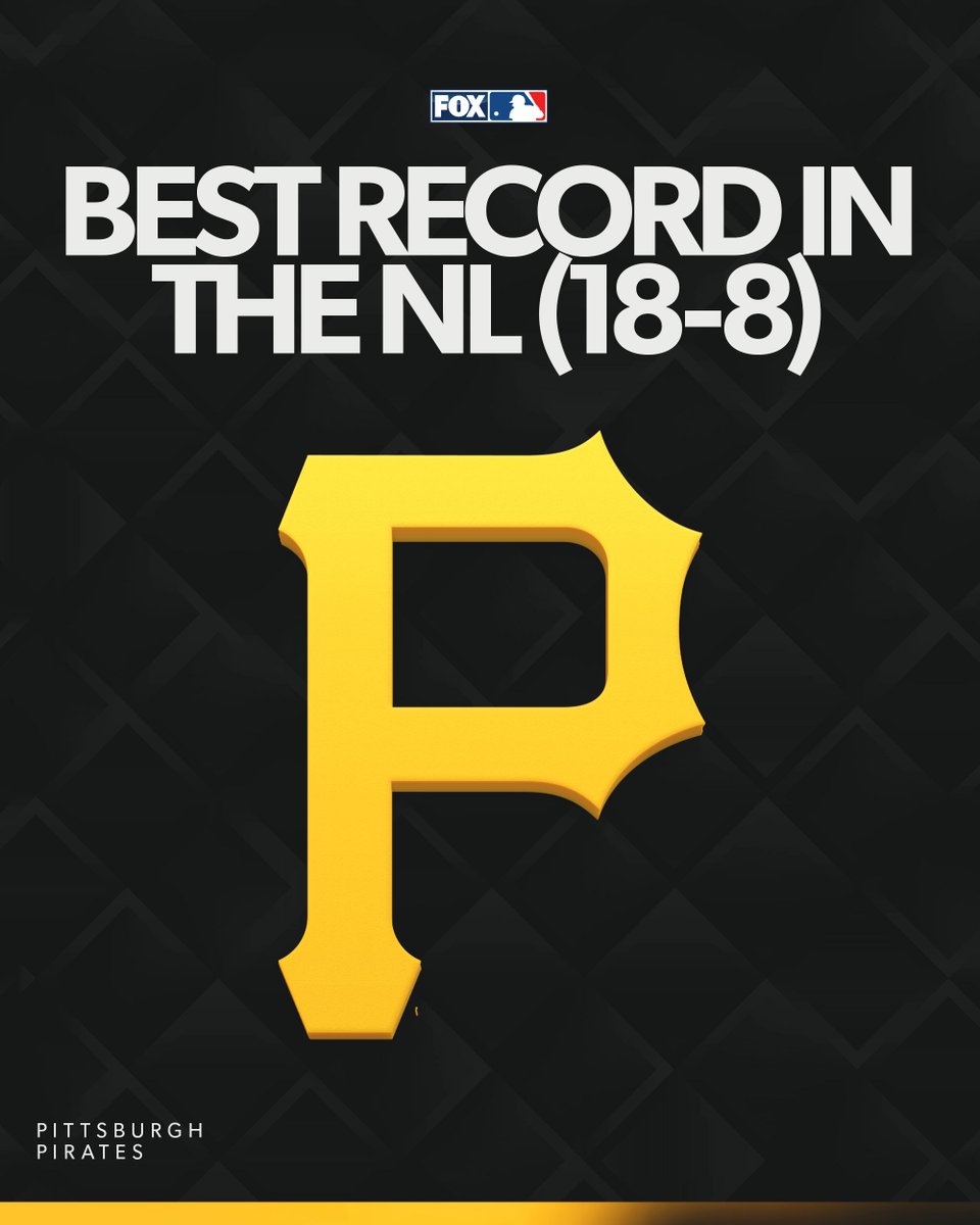MLBONFOX's tweet photo. Raise it! 🏴‍☠️🔥

The @Pirates have the best record in the NL after a series win over the Dodgers👏 https://t.co/fEXNjTWi19