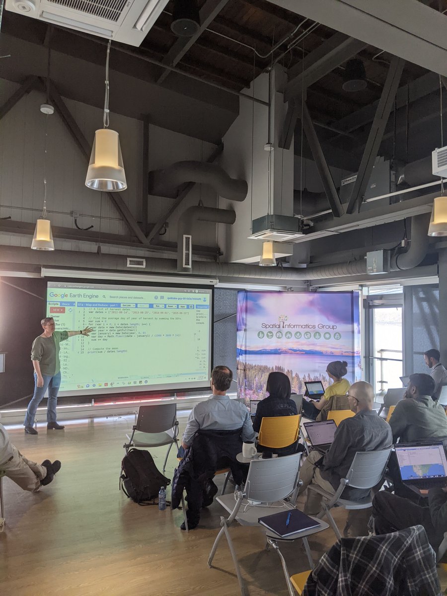 We’re always ready to help share our expertise! Kyle Woodward and Dawn Nekorchuk represented SIG as a Google Cloud Partner at the Atlantic Canada regional #GoogleEarthEngine training yesterday. Learn more about our work in remote sensing here: sig-gis.com/environmental-…