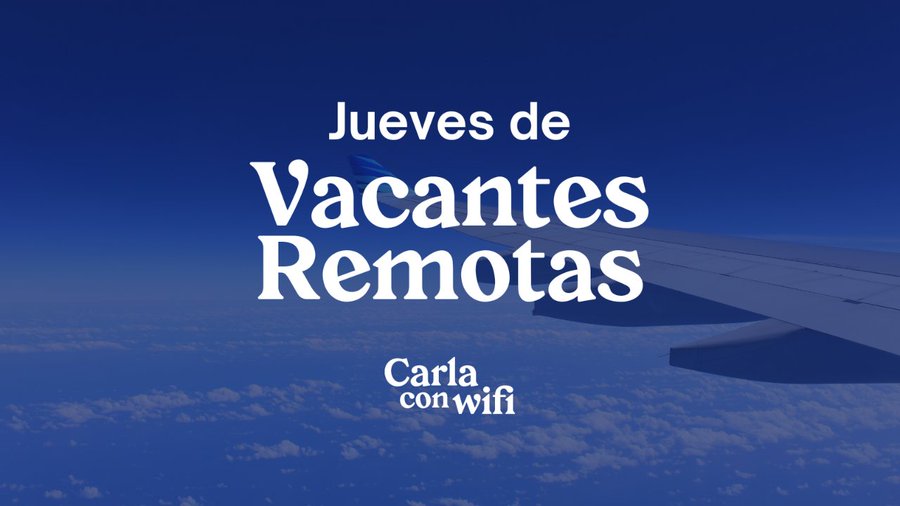 Hoy les traigo... 11 VACANTES DE EMPLEO 100% REMOTO disponibles en este momento! 👀

Abro hilo 🧵

(Favor RT para ayudar a personas a encontrar trabajo! 🚀)