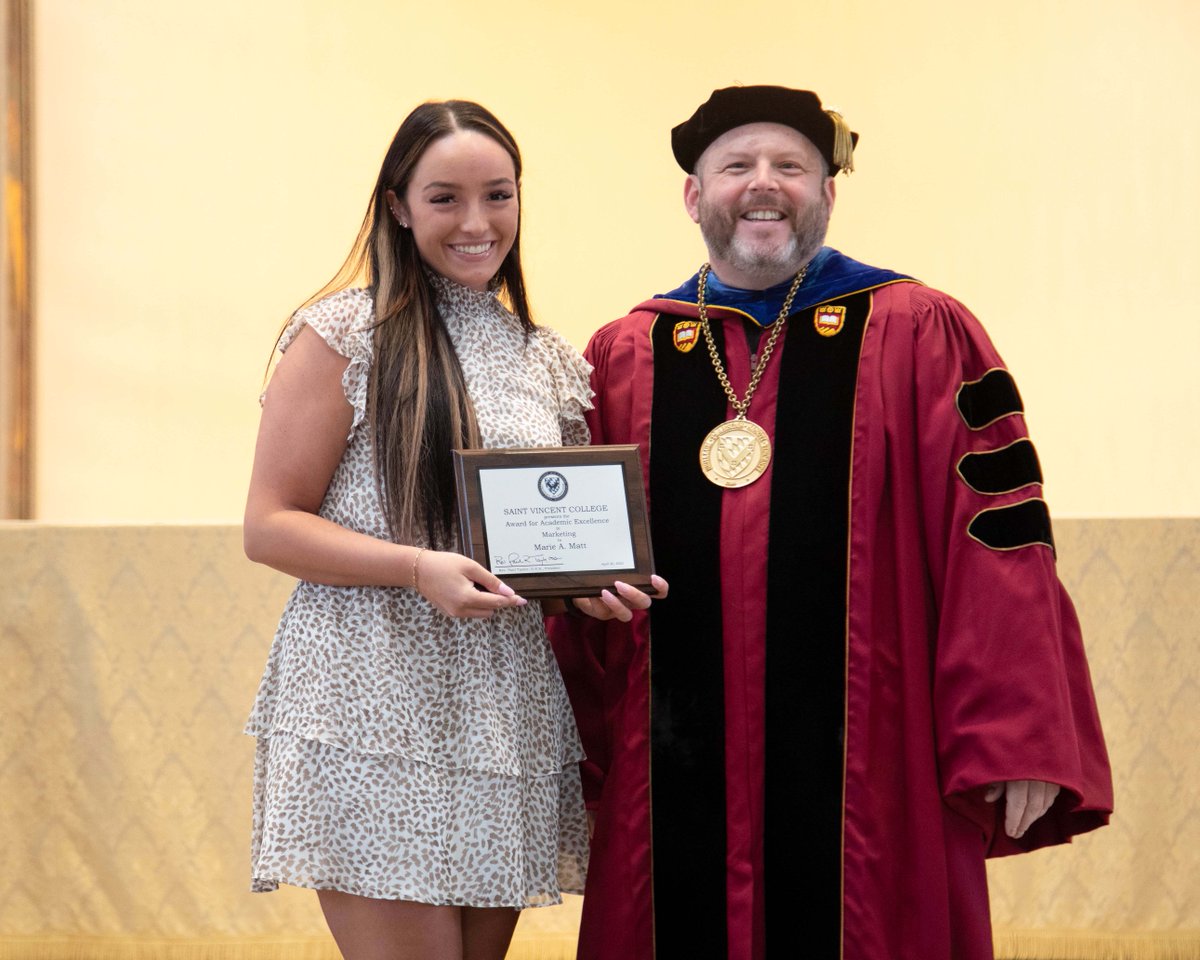 MySaintVincent's tweet image. Congratulations to all who were recognized during yesterday's Honors Convocation! We are proud of your hard work and dedication to your studies, the students and Saint Vincent College. 📚 #ForwardAlwaysForward

Full gallery can be viewed at bit.ly/3NfuehT
