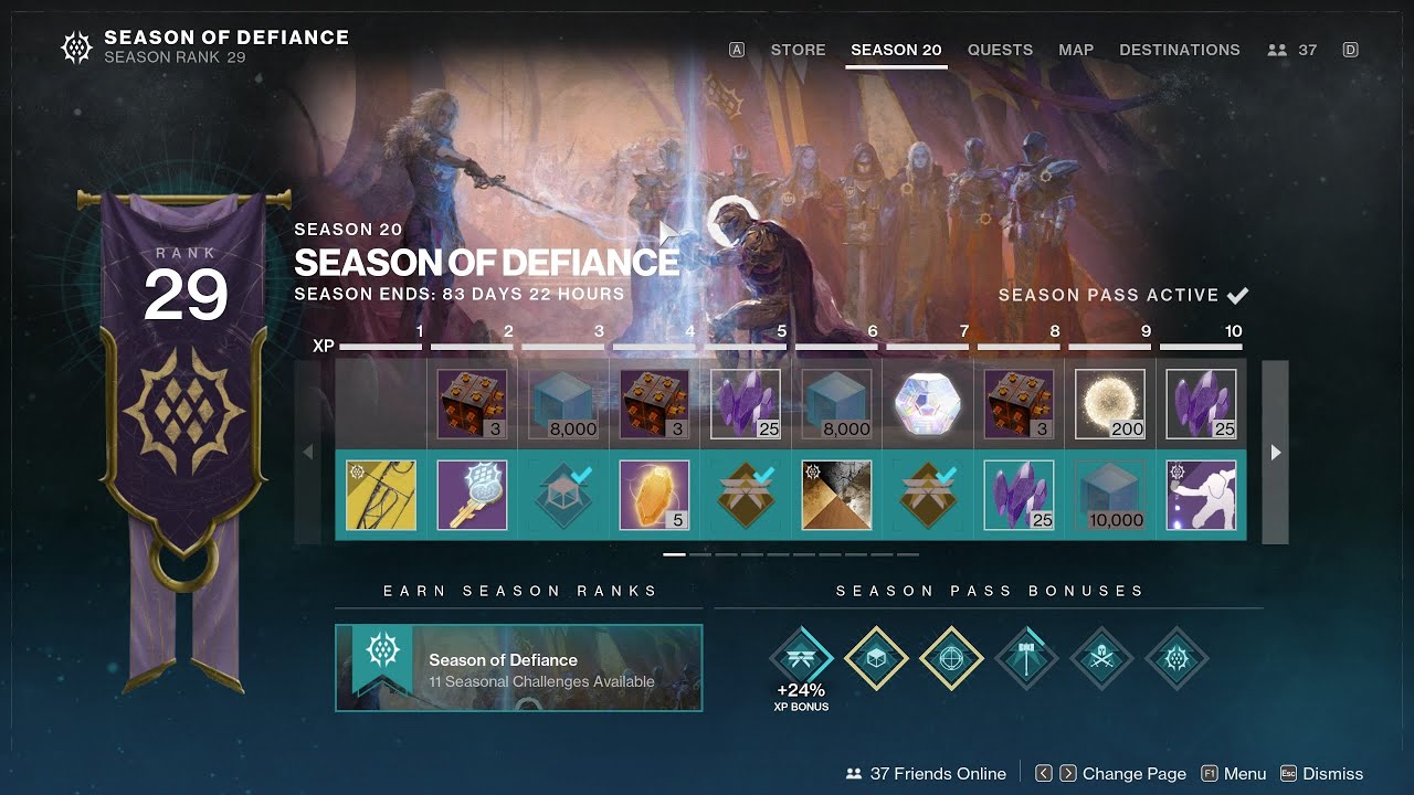 The Destiny Show on Twitter "What's your Seasonal Rank in Destiny 2 Season of Defiance? Show us