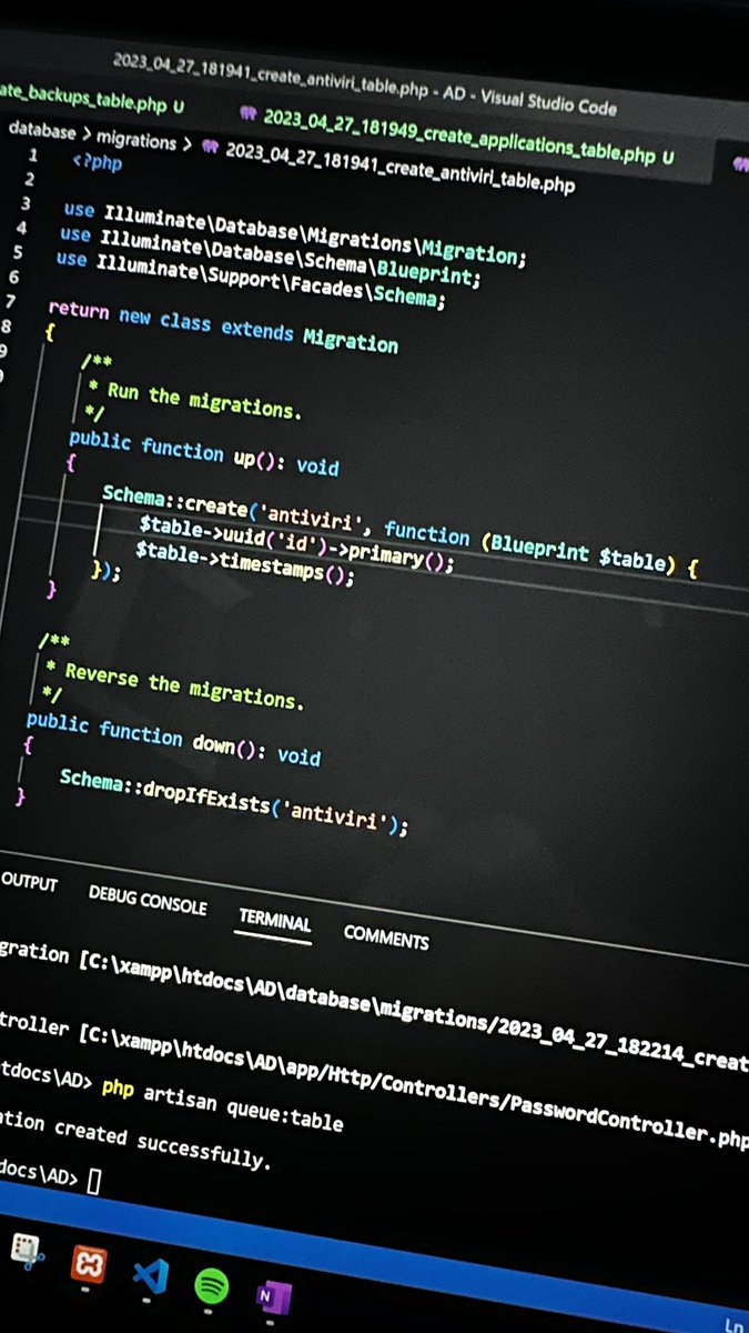 ShaunWilders's tweet photo. When #Laravel decides the plural of antivirus is antiviri. Is it even a real word?! Suppose it’s better than antiviruses.

Gonna run with it 🤣 https://t.co/YM7IQLU6xW