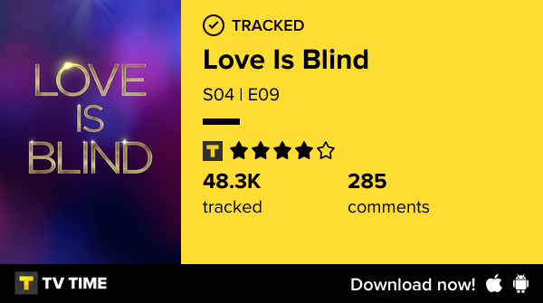 hanille's tweet photo. I've just watched episode S04 | E09 of Love Is Blind! https://t.co/8keufqNgd3 #tvtime https://t.co/whzv5fEFOP