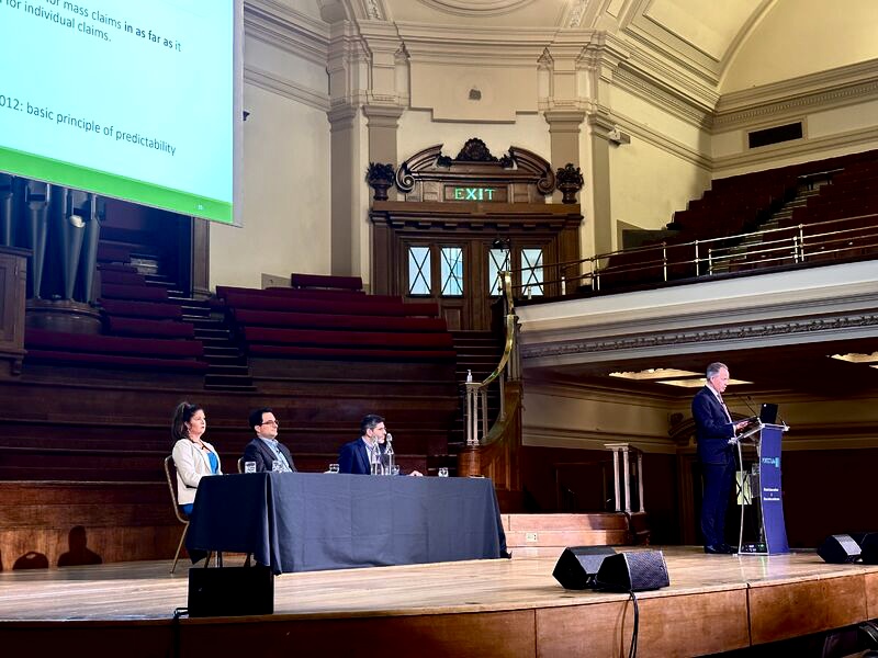 MilbergLaw's tweet image. Milberg attorney Caroline Ramsey Taylor at Global Class Action &amp;amp; Mass Torts Conference today in London on a panel discussing “Parallel Cross Border Litigation - How This is Done in Practice”.
#massactions #classactions #collectiveredress #lawyer #globallaw
