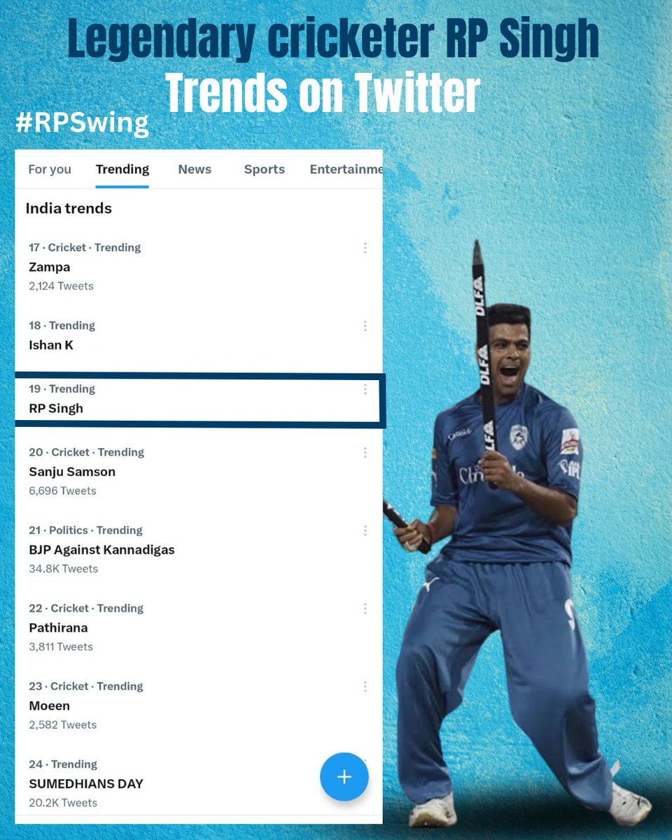 RpSwing's tweet photo. Once a legend always a legend: @rpsingh trends on Twitter for his wicket taking skills in 2011 IPL T20
#RPSwing #rpsinghcricketacademy #RpSingh #rpsinghcricket #rpsinghfans #rpsingh https://t.co/v5iNJKQRWW