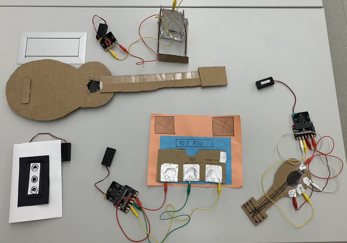 gzdtsn's tweet photo. Last day of the classes! Some of my students' micro:bit design projects. I enjoyed teaching this class! https://t.co/jqH39i1lQO