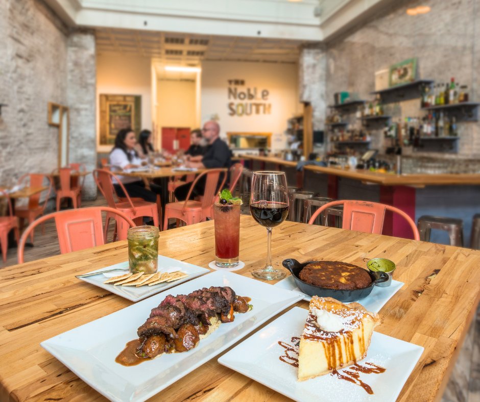 VisitMobileAL's tweet photo. The perfect mix of southern-inspired cuisine and a rustic-chic setting. 😍
📍The Noble South Restaurant
.
.
.
#visitmobile #mobilealabama #mobileal #foodie #downtownmobile #mobiledining #rustichic #foodlovers #southerncuisine https://t.co/7bPz3Agf91