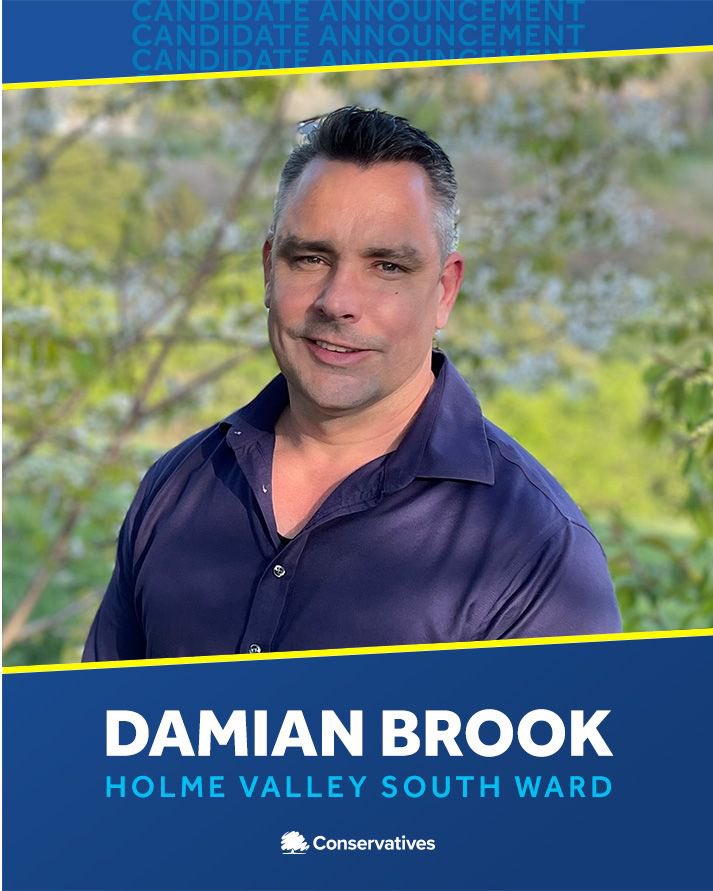 JasonMcCartney's tweet photo. Fed up with Labour run Kirklees? Let’s vote for change and back local Holme Valley South Conservative candidate Damian Brook #Hepworth #CartworthMoor #HadeEdge #Holmbridge #Holme #Holmfirth #JacksonBridge #NewMill #Netherthong #Scholes #Thongsbridge #Upperthong https://t.co/mqk0hzsTGb