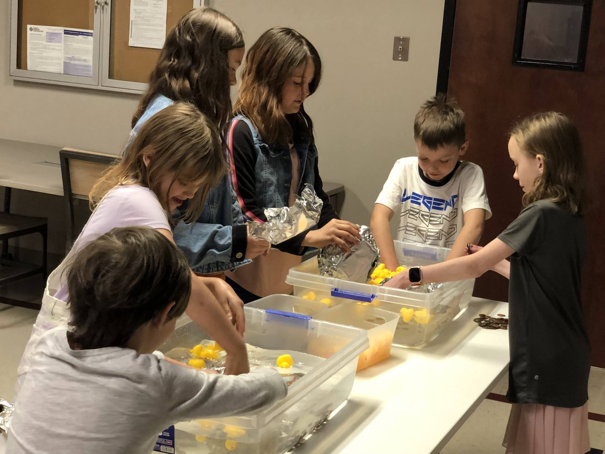 TREKKDesign's tweet photo. TREKK's Springfield team had a fun-filled #TakeYourChildToWorkDay. Their kids were busy building foil boats, constructing marshmallow towers, planning a city with roads and buildings, playing ping pong, tossing bean bags at the traffic light and launching rockets. #TREKKfamily https://t.co/LADiY6n0G5
