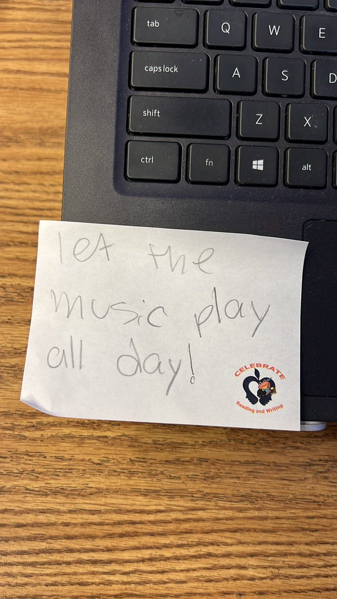 conraddooley54's tweet photo. I always hold my door open and greet my @DooleySchool54 ss as they enter the music room. This is what I found when I started class! #MyMantra #ItsMyCalling #DooleyFamily #WeAre54 https://t.co/TSDmdlTOUG