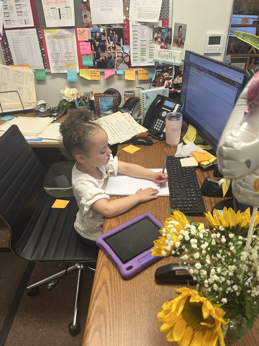 The KHS Counseling office had a new boss today! Miss Adina kept us all in line supervising everyone from Mrs. Martin’s desk. Thank you Mrs. Parson for sharing her with us!