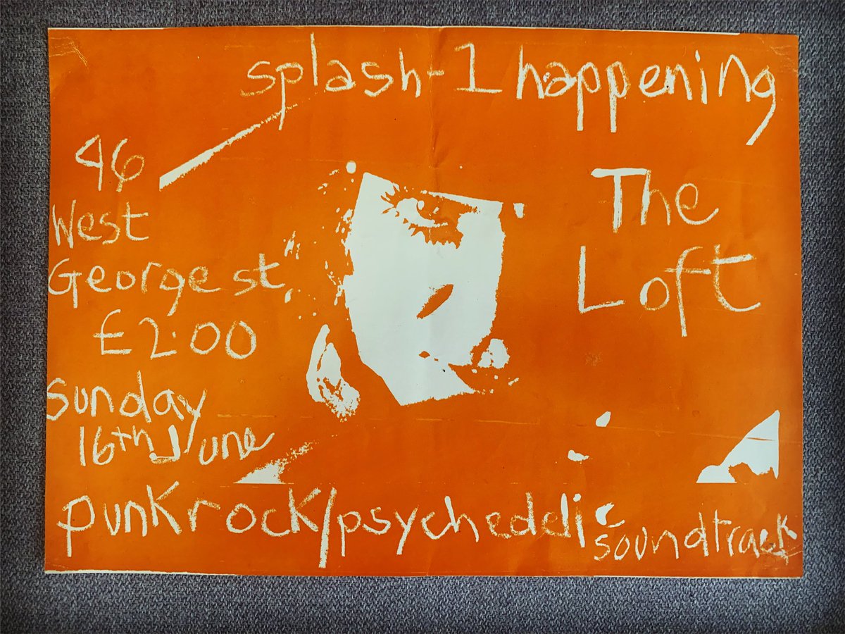 A Splash - 1 Happening
The Loft 
#poster @PeteAstor  👌🏻
#CreationRecords