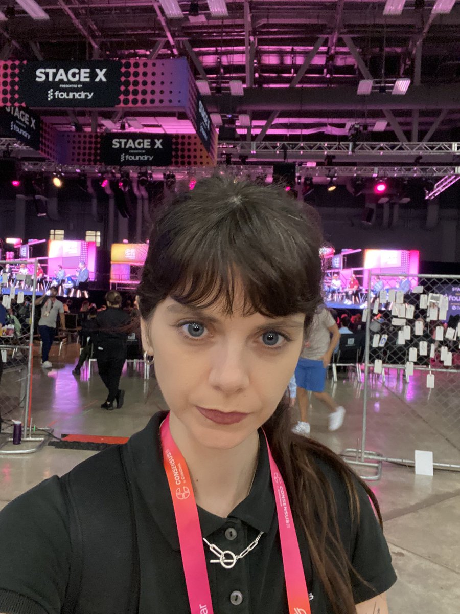 At #Consensus2023. Usually i’m a content &amp; orchestration ghost at these but f*ck it. Come find me &amp; let’s talk <a href="/Lamina1official/">LAMINA1</a>.  

We’re one of this year’s <a href="/CoinDesk/">CoinDesk</a> #ProjectstoWatch 👀