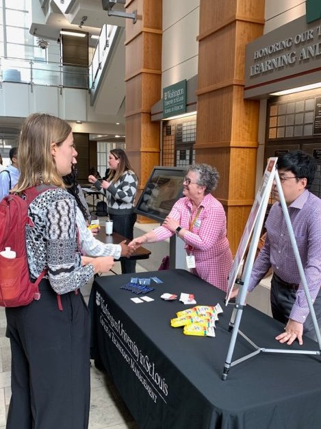 WashUOTM's tweet photo. Making connections and learning from our #WashUinnovators at #STLTechWeek Health Innovation Symposium and Research Fair @WUSTLmed
Thanks for the opportunity @TechSTLmo https://t.co/G9kKTyIz4q