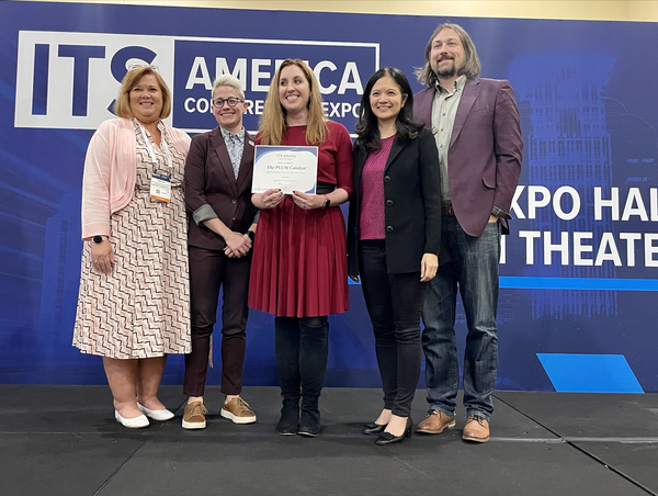 The PLUM Catalyst is proud to accept "runner up" in the "Best of ITS" awards on behalf of all of partners involved with #goMARTI project, including Tara Olds, <a href="/MnDOT/">Minnesota Department of Transportation</a>, Gina Baas, University of Minnesota, Daisy Wall, <a href="/May_Mobility/">May Mobility</a>  and Meghan Grela, <a href="/ridewithvia/">Via</a> #itsa2023