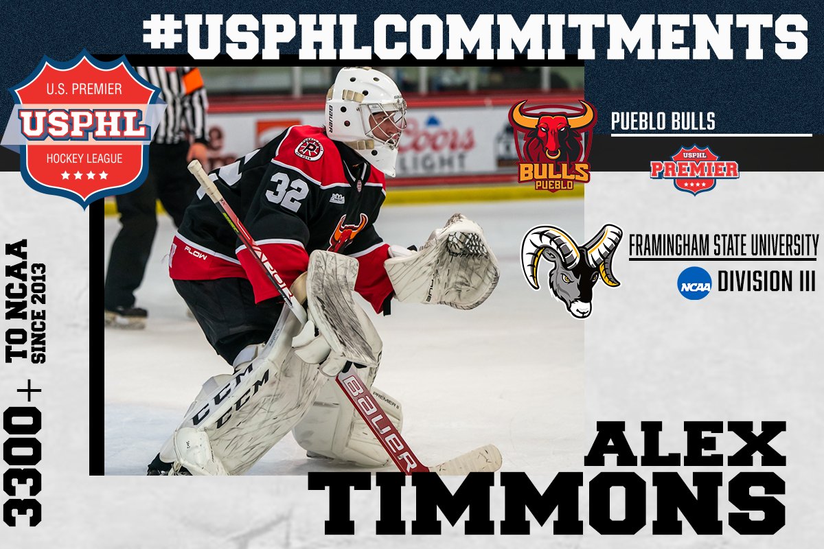#USPHLCommitments: Read up on what <a href="/Pueblobulls/">Pueblo Bulls Hockey</a> goaltender Alex Timmons is looking forward to when he moves late this summer to <a href="/Fsu_hockey/">Framingham State University Hockey</a>! Congrats and best of luck to Alex on his <a href="/NCAAIceHockey/">NCAA Ice Hockey</a> commitment and #collegehockey future.

Full Story:
bit.ly/CommitTimmons