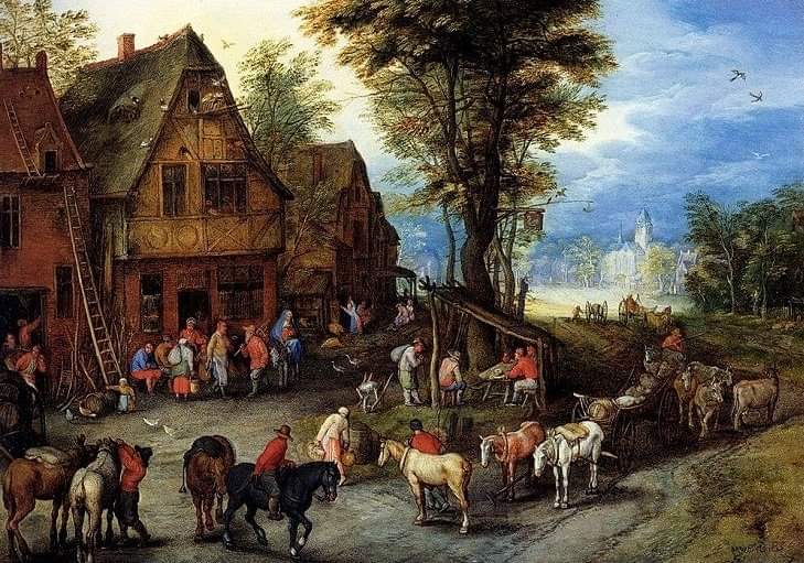 Jan Bruegel the Elder 1525 1569. 4 immagini visionare singolarmente.