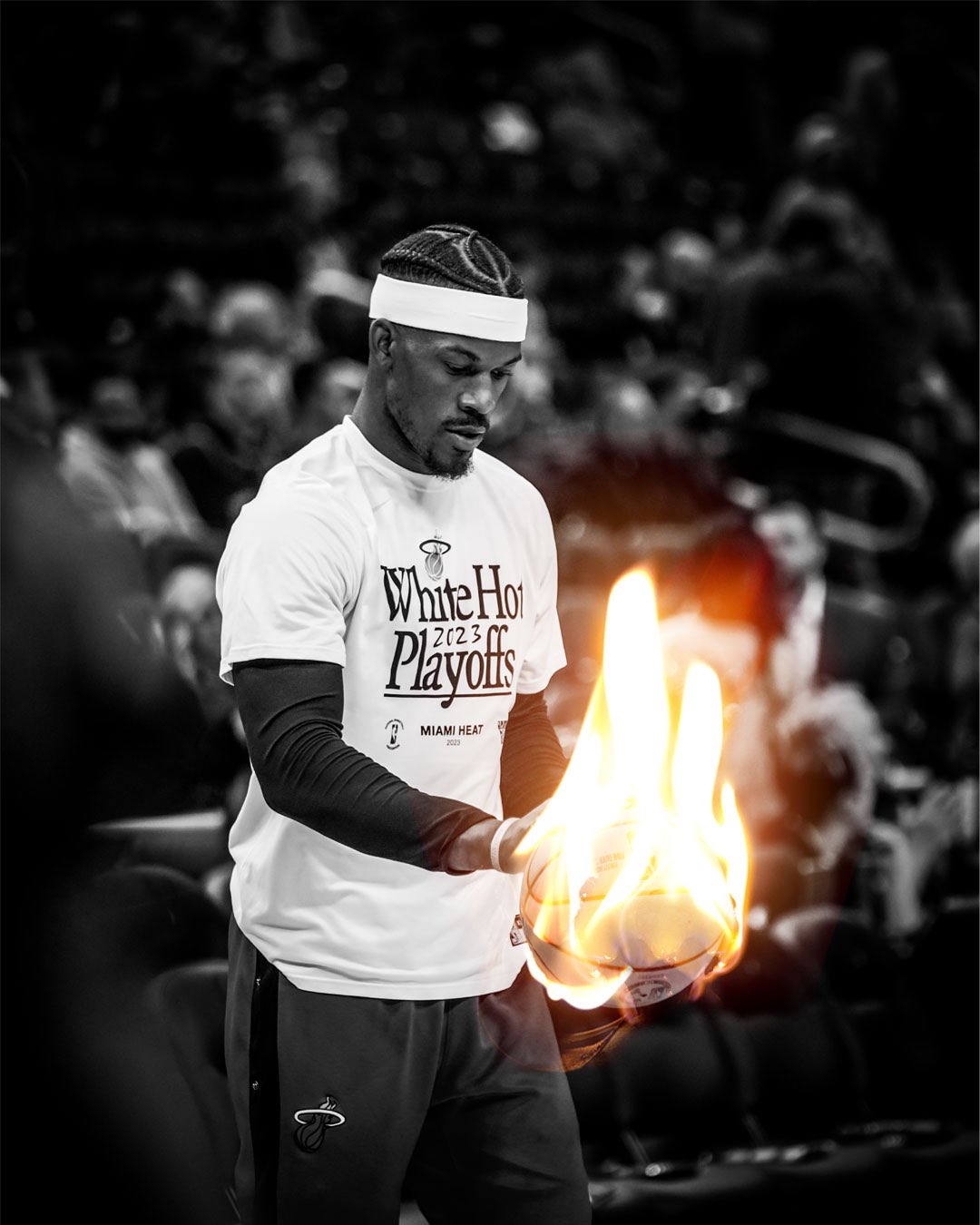 Jimmy Butler se encuentra 'en llamas' durante los playoffs para el Miami Heat. Foto: Twitter @MiamiHEAT