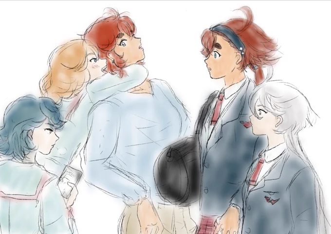 現パロ。  サマヤ姉妹とその恋人と、近所に住む中学生2人。 その一人はエリクトがお気に入り。
