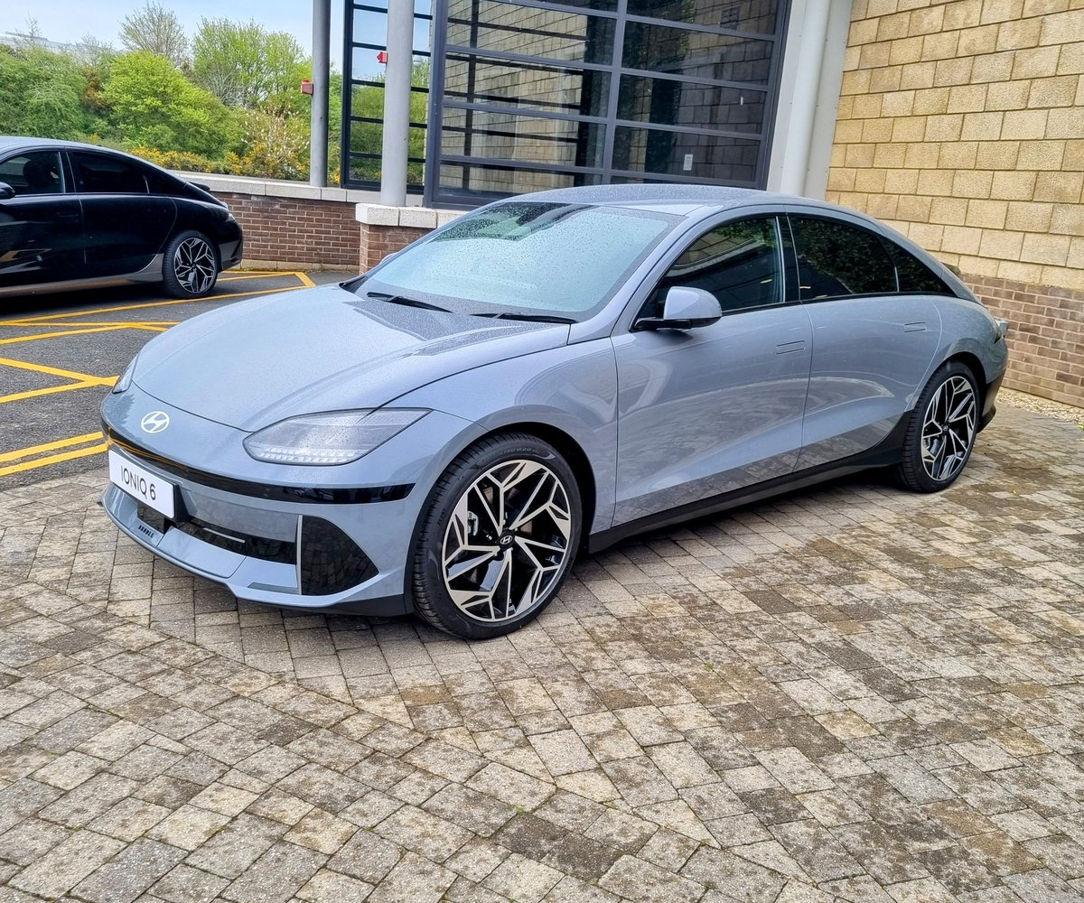 LeftLozB's tweet photo. Had a great day at the #ioniq6    training event today, driving the car and learning about its amazing features. 

I love my job 😍

#electrifiedstreamliner #hyundai https://t.co/tBZdtvpxNx
