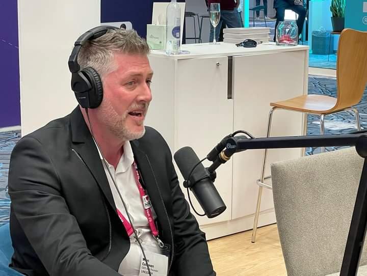 Trish_Steed's tweet photo. Honored to have @unleashmarc on the @HRHappyHour #podcast network. @MervynDinnen &amp; I enjoyed talking about #UNLEASHAmerica, the state of the #HR industry, &amp; more. We even broke the news on his recent nuptials to the lovely Gina! Congratulations 🎉🥂🍾 https://t.co/f3kkt4FDnw