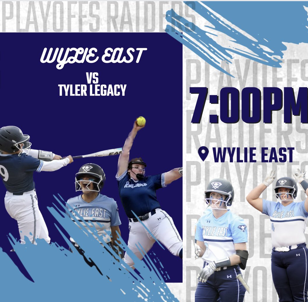 GAME DAY!!! 7:00 at Wylie East. Be there!💙🥎🔥