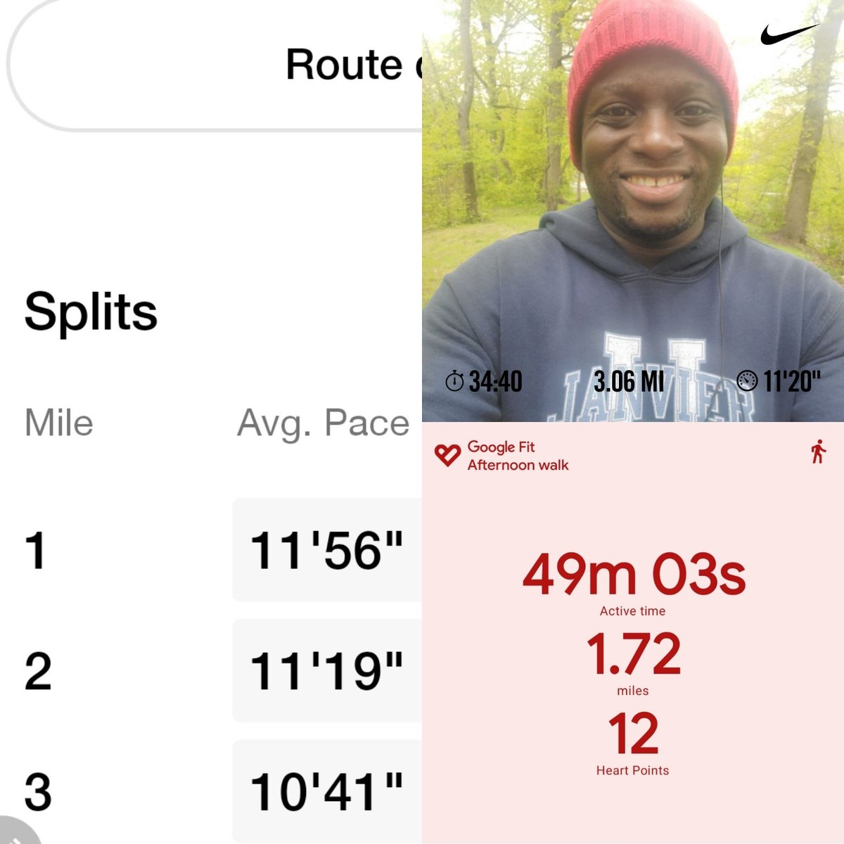 Janvierick's tweet photo. It's been a challenging few weeks. Glad I completed today's run. #letsgo #beyourownhero 

#selfcare #selflove #running #runningcommunity #peace #glowup #blackmenmentalhealth #carribeanmentalhealth https://t.co/GpdTrtdYKK