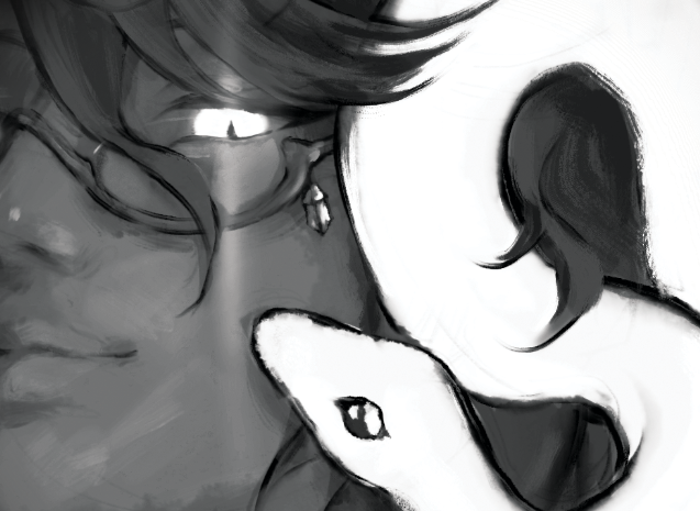 Workin on a Baizhu postcard 🐍
#Baizhu