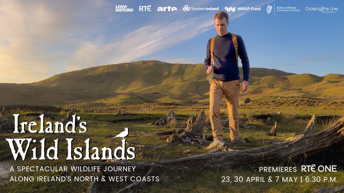CTLFilms's tweet photo. Don't miss episode 2 of 'Ireland's Wild Islands' presented by Eoin Warner

This Sunday at 6:30pm on @rteone and @RTEplayer 

#irelandswildislands https://t.co/5YGx4qp38L