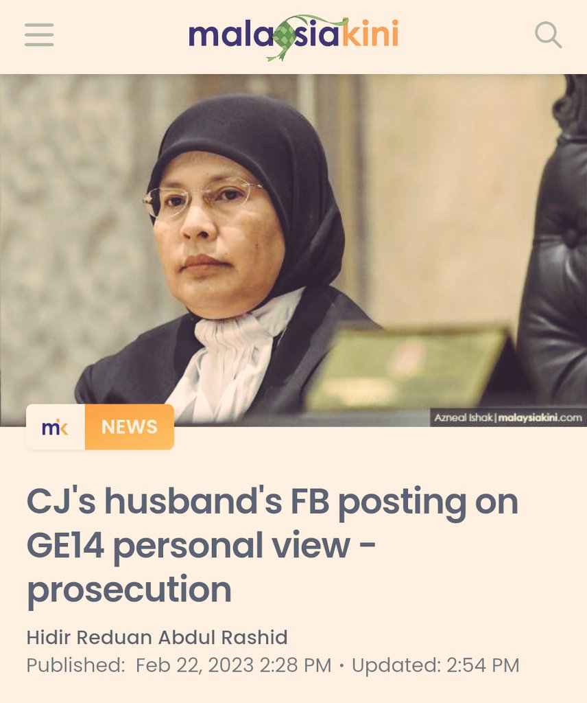 A judge in the SRC's case was asked to recuse himself because his brother is in UMNO but no such demand was made when, later in the same case, another judge's husband was publicly discovered to be anti-Najib.