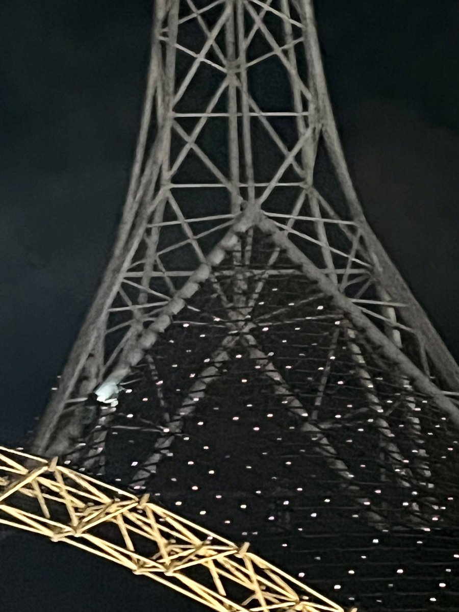 SafeClimate's tweet photo. BREAKING NEWS! #ExtinctionRebellion rebel @homewood_brad is climbing the Arts Centre spire, preparing to drop a giant banner calling on everyone who is terrified about impending #ClimateCollapse to join us at #OccupyForClimate May 25-27, Melbourne CBD. @XRebellionAus https://t.co/9MUiFJjntx