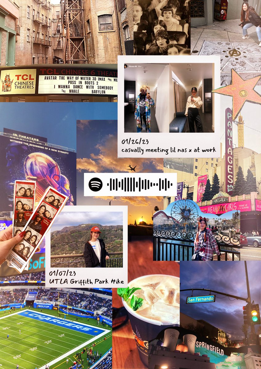 This is UTLA! Current UTLA student Nicole Yen made this collage to document all of her UTLA experiences... including the experience of casually meeting Lil Nas X at her internship...🤩🤘