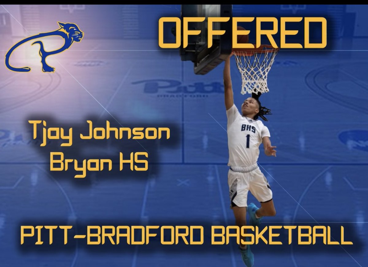 TaylanJohnson23's tweet photo. Blessed to say that I received an offer from University of Pitt-Bradford💙
@kianb12 https://t.co/ErhqQmEfen