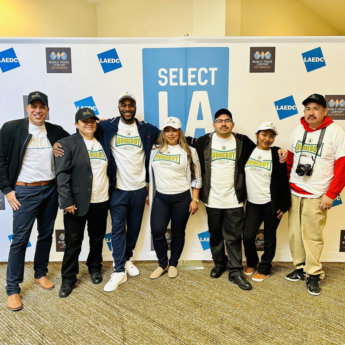 BrandLAorg's tweet photo. We’re at the #SelectLA Investment Summit presented by @WTCA @LAEDC with our @HomeboyInd Marketing trainees. #MoreOpportunities to transfer #KNOWLEDGE lead to economic development in our region.💫 https://t.co/G03OAD6HSe