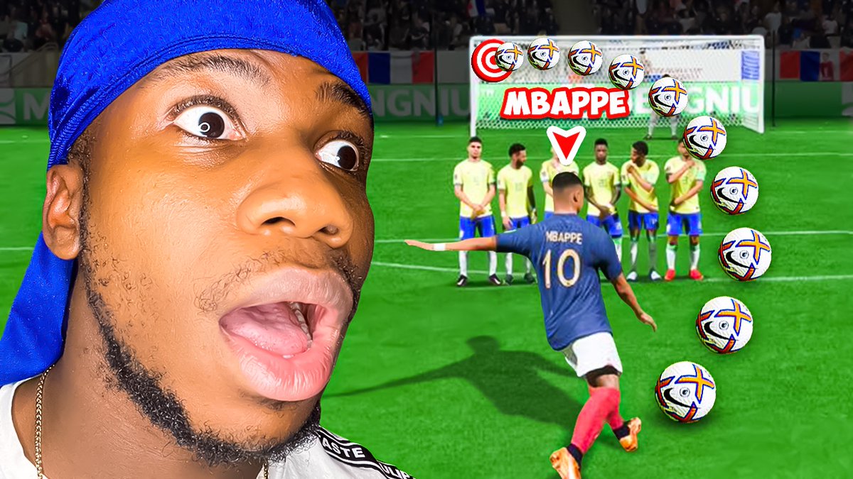 MarkyBoyYT's tweet photo. Scoring a FREE KICK with MBAPPE in EVERY FIFA #mbappe #TOTMUN #FIFA23 #FC24 https://t.co/uY9w5e2to6