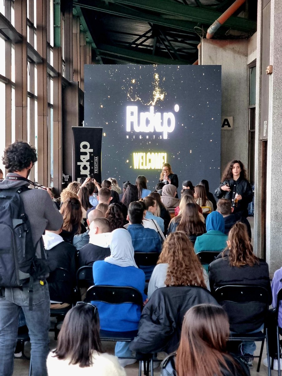 FuckUpPrishtina's tweet image. Crazy 🔥 edition of #FuckupNights in 📍 Prishtina with @zanatabaku @Blertabb @BeniKolenovic #SharetheFailure @FuckupNight

@gitkosovo #VajzatnëTIK23 @KPrishtines