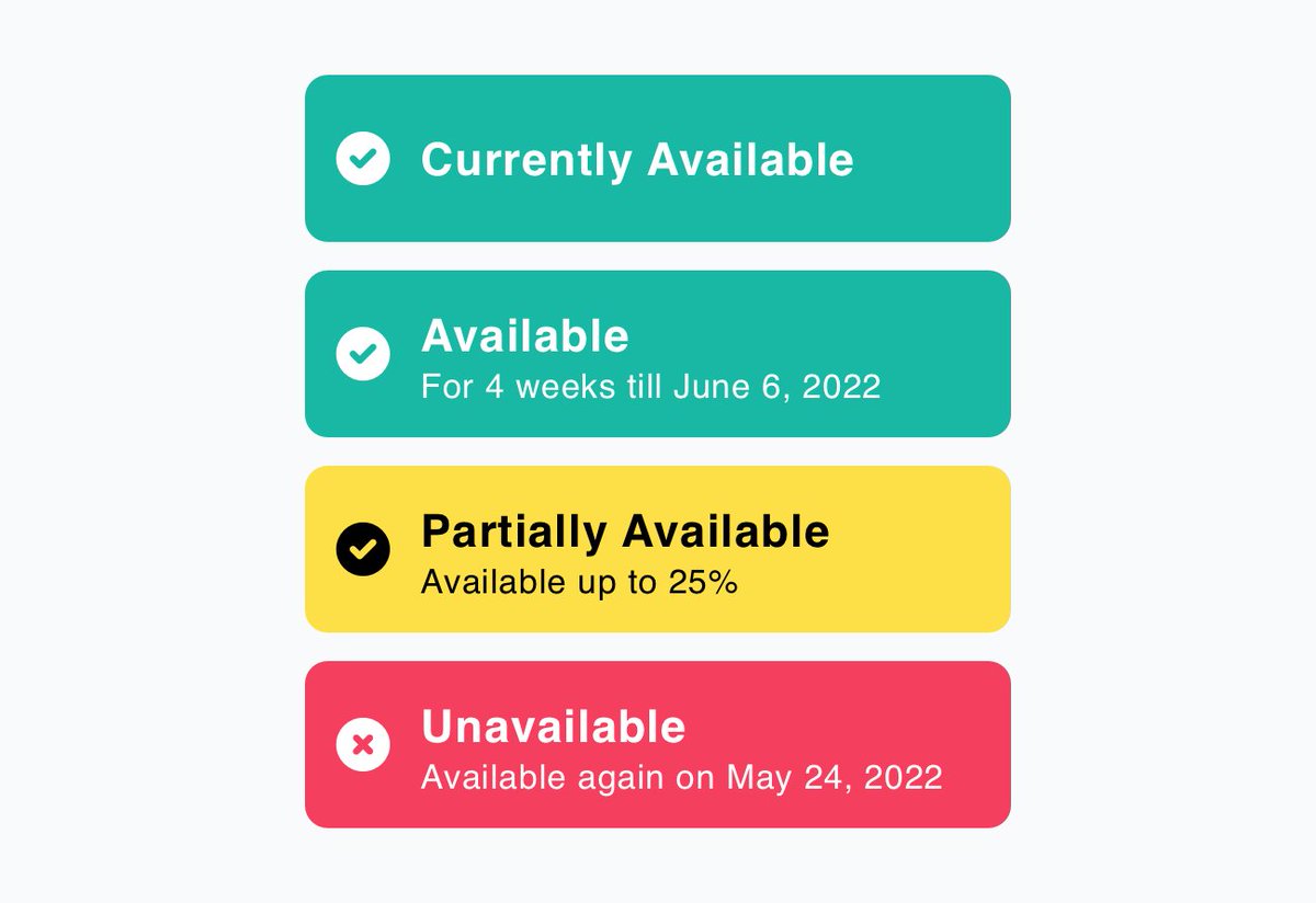 freelance_link's tweet photo. There is now a new "partially available" badge you can embed on your website.

Let customers and recruiters know much more precisely when you’re available as a #freelancer. https://t.co/3d6ZFiy44g