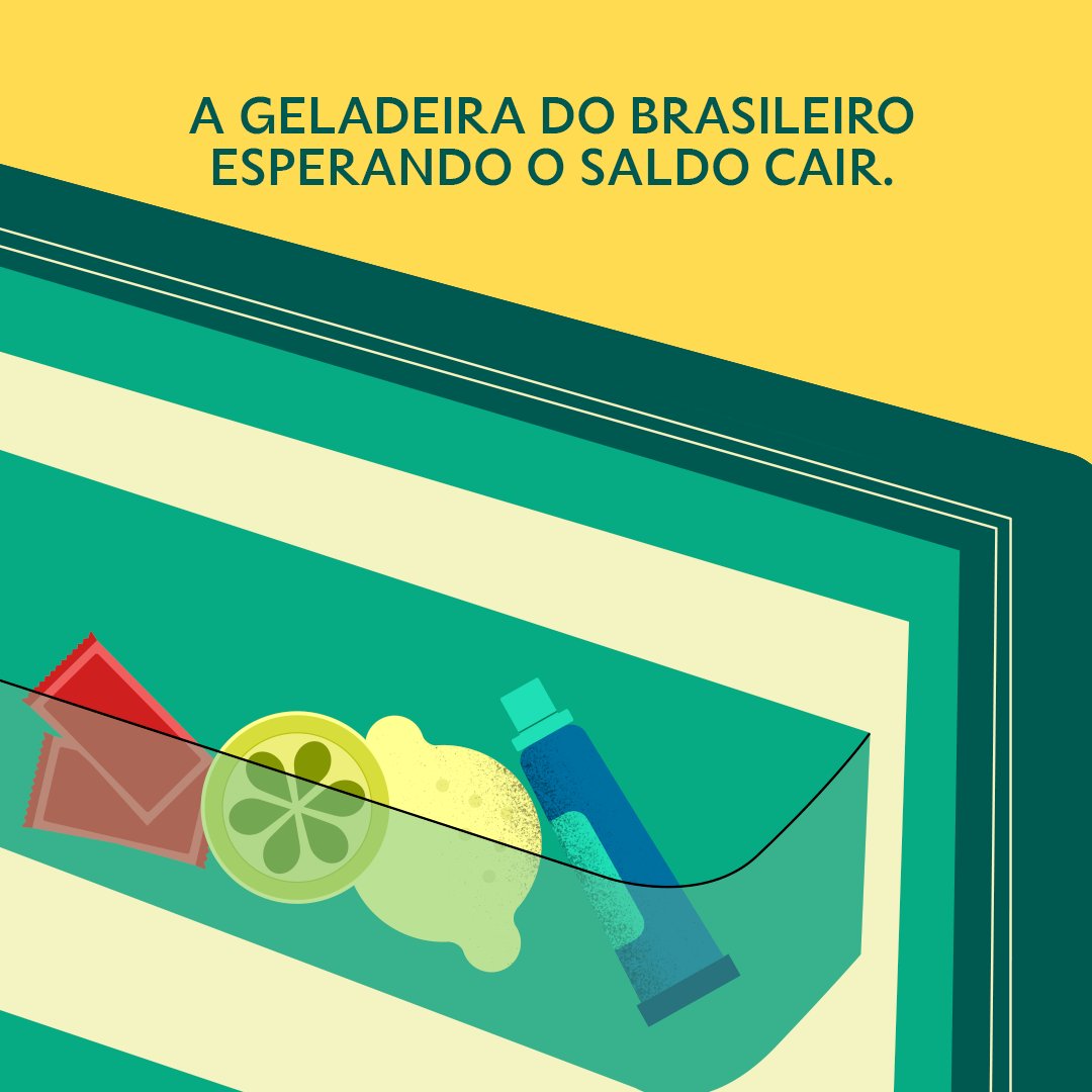 Final de mês e as únicas coisas que restam estão na porta da geladeira. Quem mais tá assim?