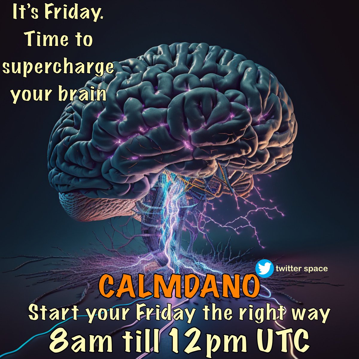 @CALMDANO Twitter Space. The calm Space to talk about Cardano, NFTs and $ADA.

Every Monday, Wednesday and Friday from 8am till 12pm UTC.
