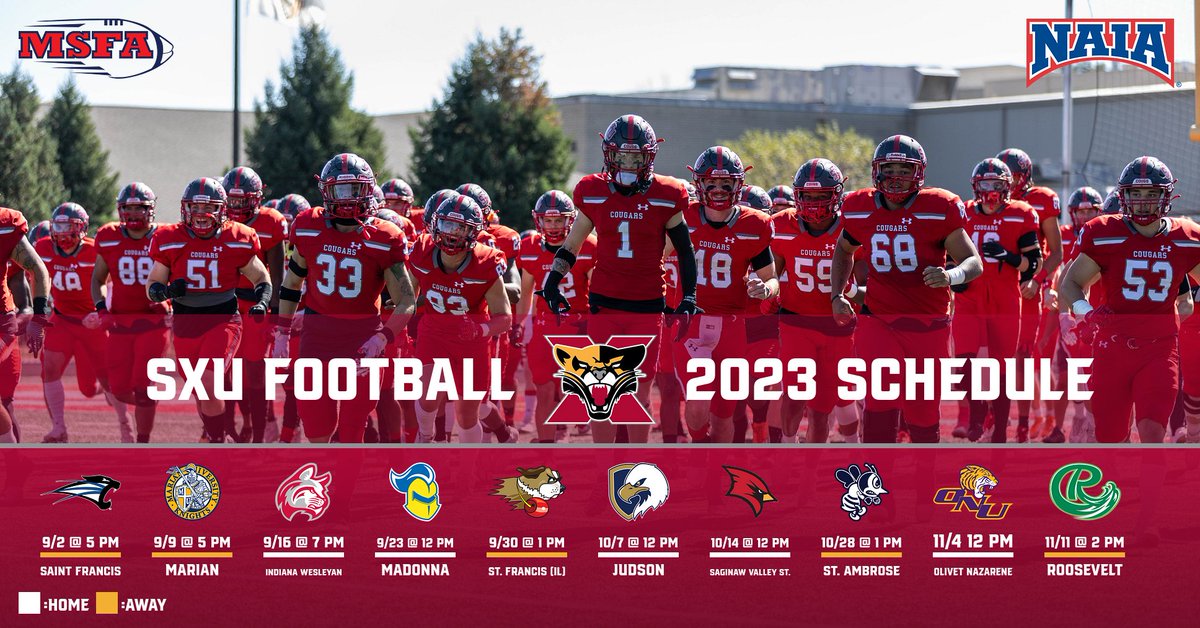 News: <a href="/SXUFootball/">SXU Football</a> Prepares for Spring Scrimmage; Releases 2023 Schedule #GoCougs🐾🏈 #WeAreSXU

sxucougars.com/news/2023/4/27…