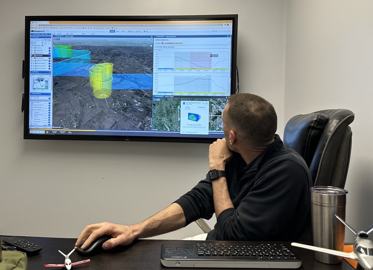 Max Tribolet shared this with us: doing commercial training and debriefed the flight using CloudAhoy at @TidalAviation. Awesome! Thanks for sharing.