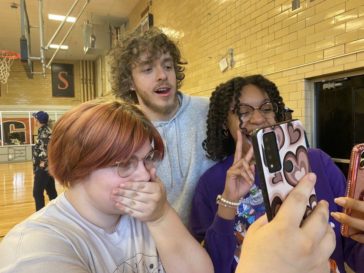 🎤 SURPRISE VISIT | JCPS grad <a href="/jackharlow/">Jack Harlow</a> visited 8 schools today to say hi to students and staff. He shared the advice to “work hard and always push yourself to be your best.” #WeAreJCPS