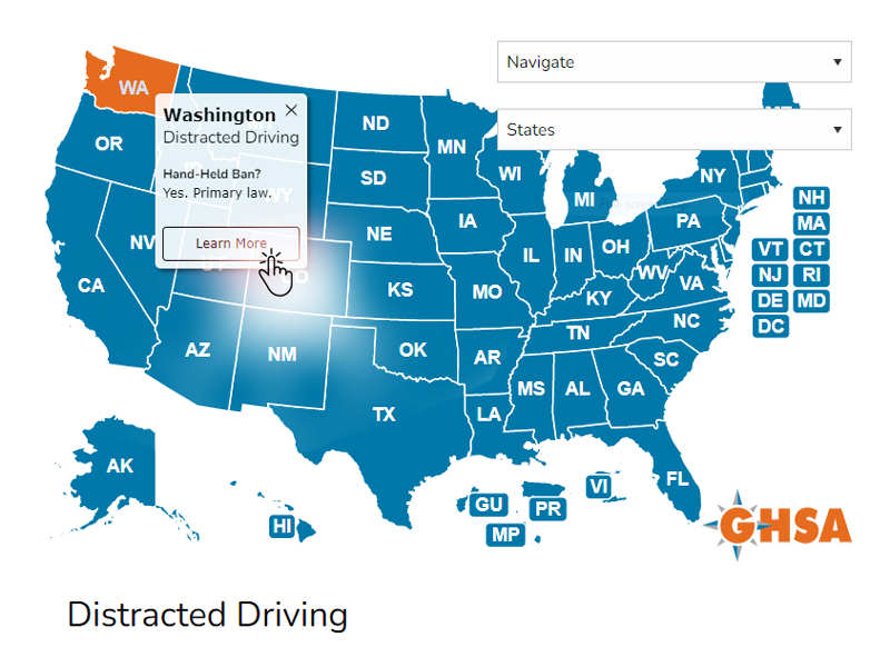 HIPRC's tweet photo. Every state &amp; U.S. territory enact laws governing various driver behaviors... does your state have a Hand-Held Ban? Find out >> https://t.co/RhWO1gryzk https://t.co/AFnsDJxsZy