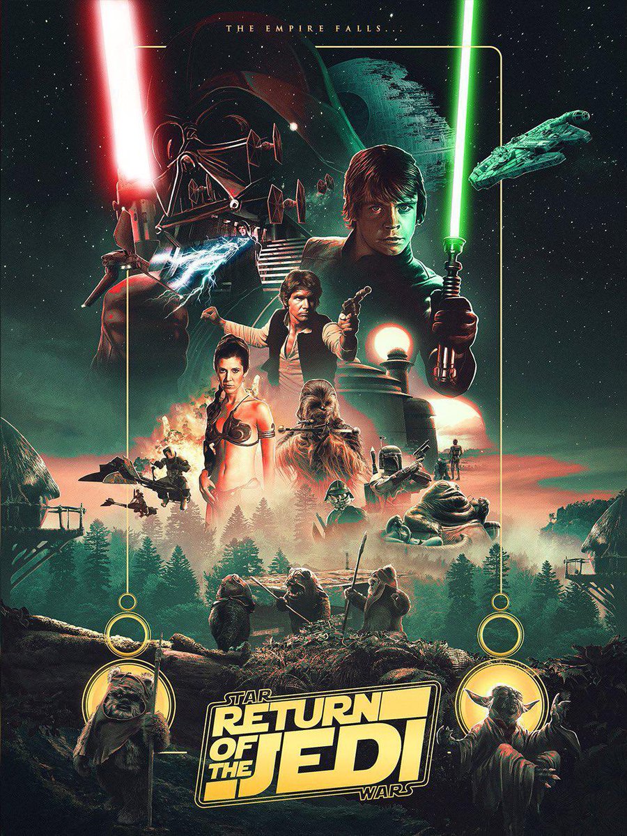 QCWildDog's tweet image. If I could only watch 2 star wars shows or movies from here on out it'd be these two and I feel very alone in saying that. #starwars #returnofthejedi #bookofbobafett #BringBackBobaFett #bringbacklukeskywalker