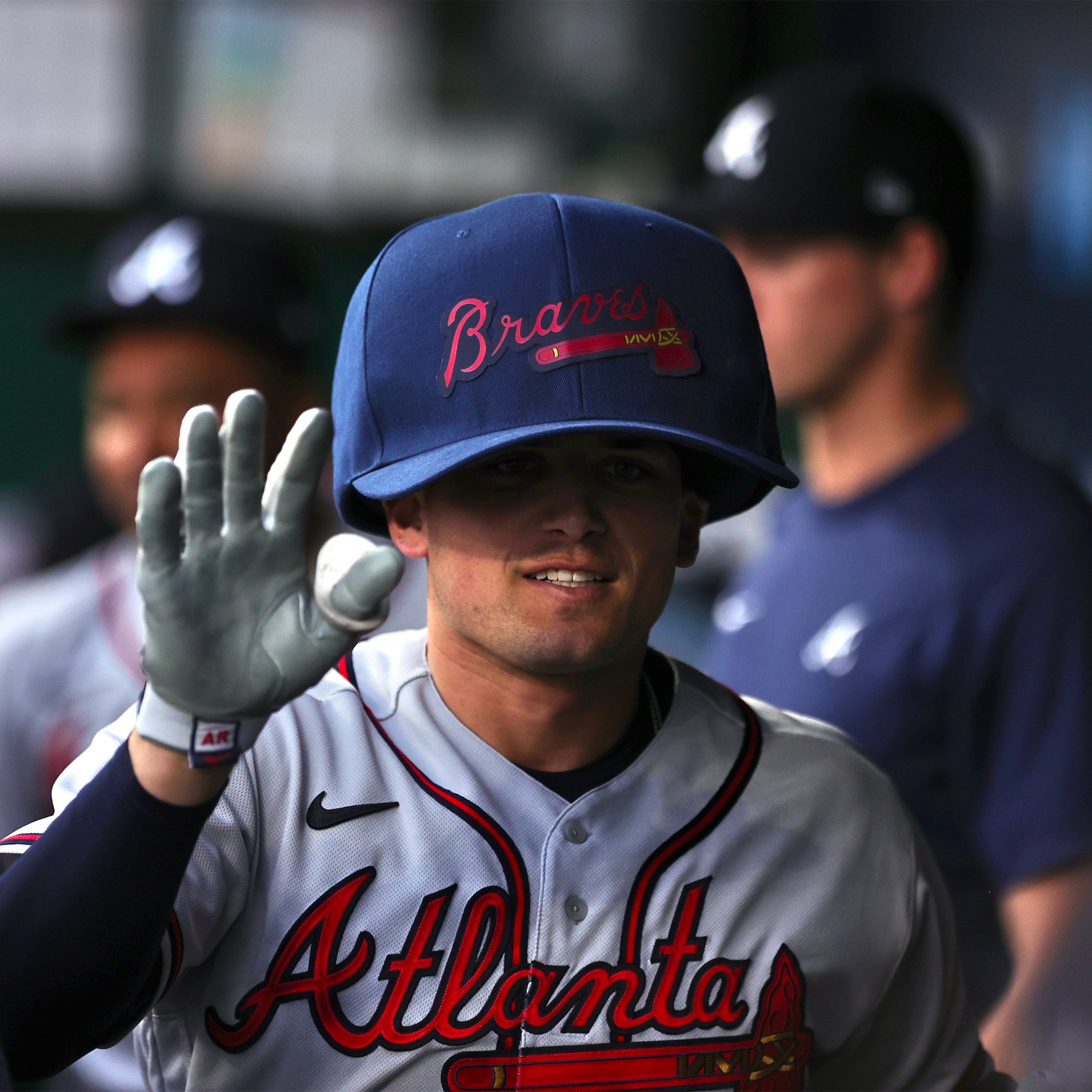 Sporting News MLB on X: MLB told the Braves they can no longer wear their  oversized baseball hat to celebrate home runs after the league received  complaints from New Era, per @joonlee