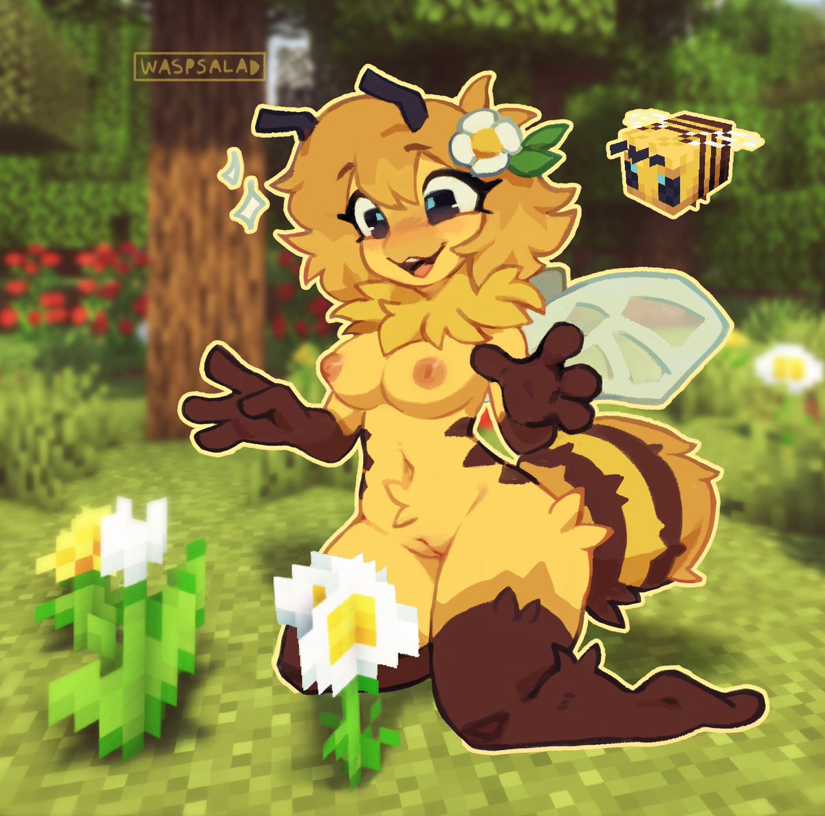 waspsalad's tweet photo. forgive me for i have sinned.. drew some minecraft girls https://t.co/vZNk3Cp4jx