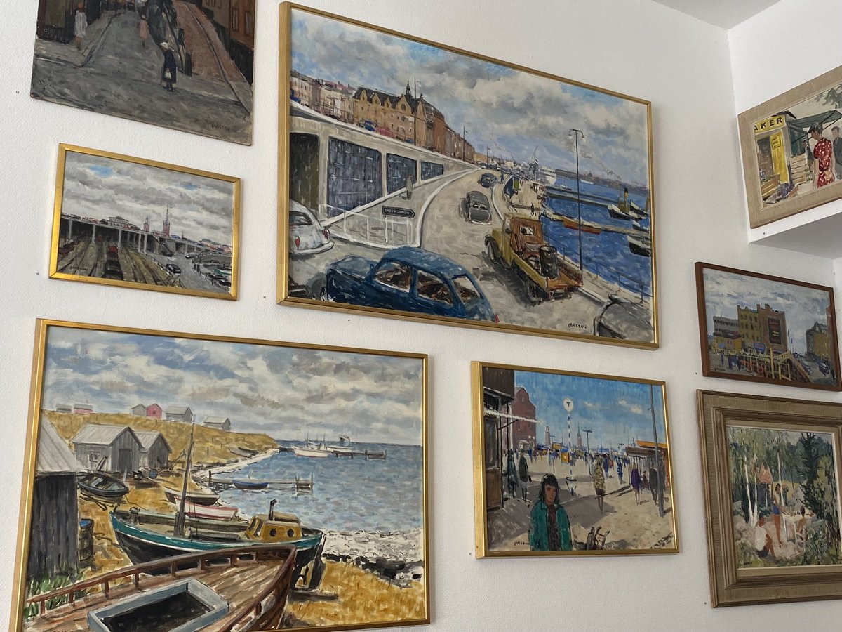 atdwhole's tweet photo. some of my great grandfathers paintings at a cafe in stockholm🫶🏼 https://t.co/kqZyAop9T7