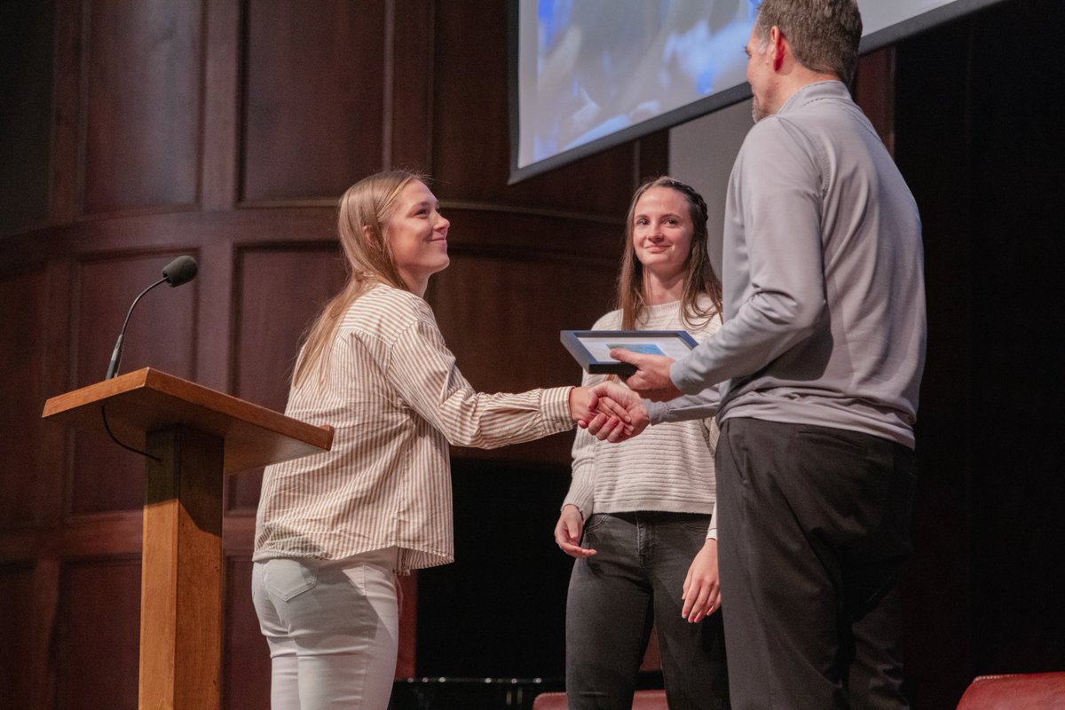 BJUBruins's tweet photo. It was a special time as our teams and student-athletes were able to come together and thank Dr. Ring for his 11 years of service to the Bruins Athletics Department! 💙🐻 https://t.co/KEWHTP0Ppm